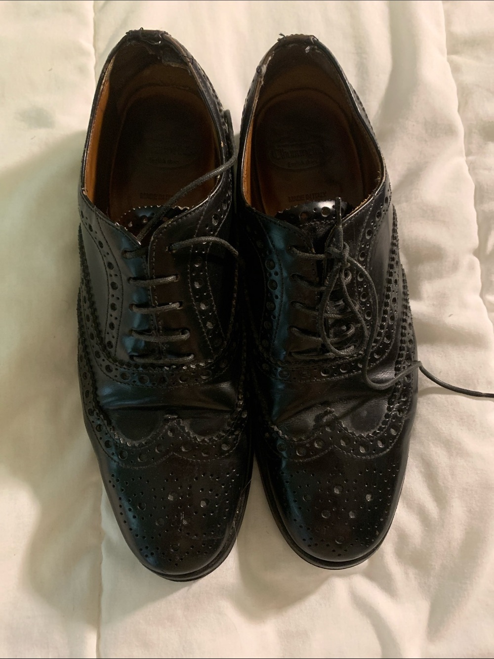 Church’s leather black brogue burwood oxfords
